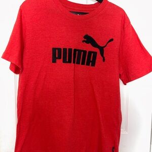 Puma Red Medium size Men T-Shirt with Logo
